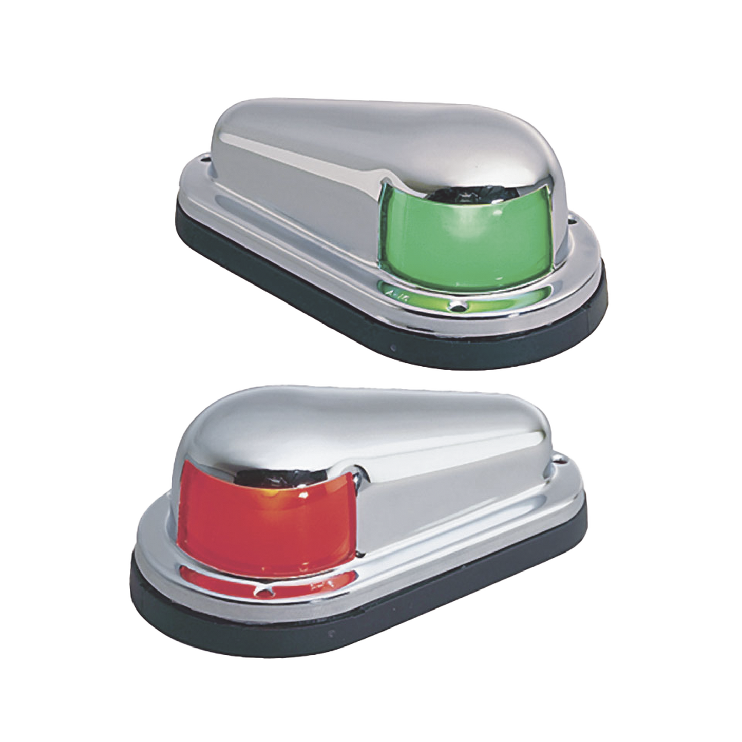 Set de Luces Laterales de Montaje Horizontal con Carcasa de Acero para Embarcaciones a Vela o a Motor de Menos de 12 Metros