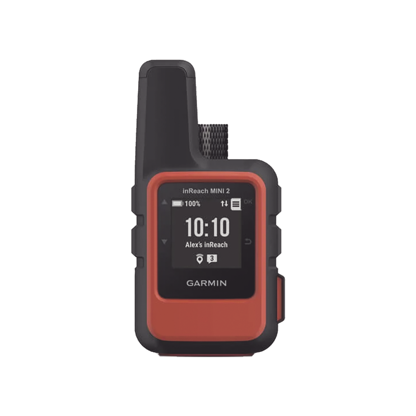 GPS portátil inReach® Mini 2 / Pantalla Monocroma Transflectiva 23 x 23 mm / Resolución 176 x 176 píxeles / Batería de Iones de Litio / Autonomía Hasta 14 Días / Resistencia al Agua IPX7 / Sensores GPS, Galile
