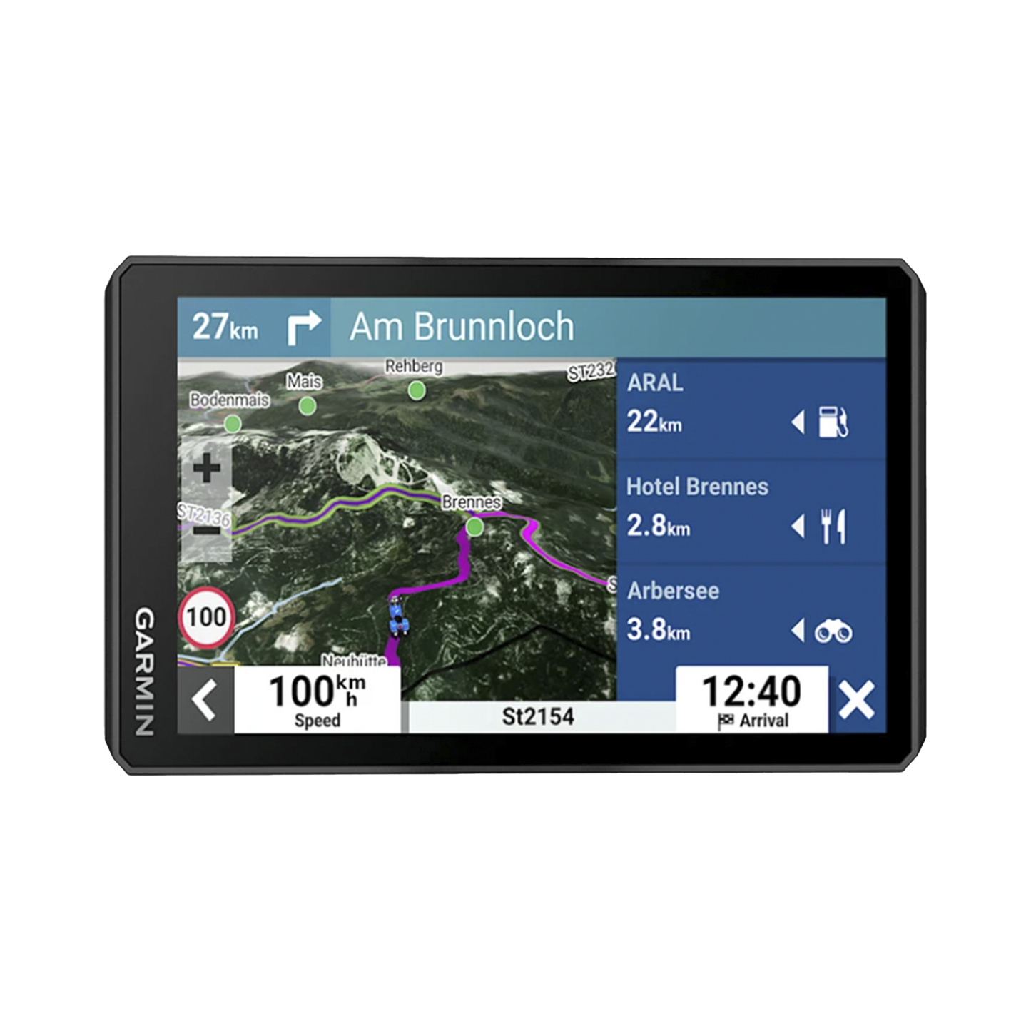 Navegador por Satélite para Moto / Pantalla Brillante 6" / Resistente IPX7 / Cambio de Mapa Sencillo / Garmin Adventurous Routing