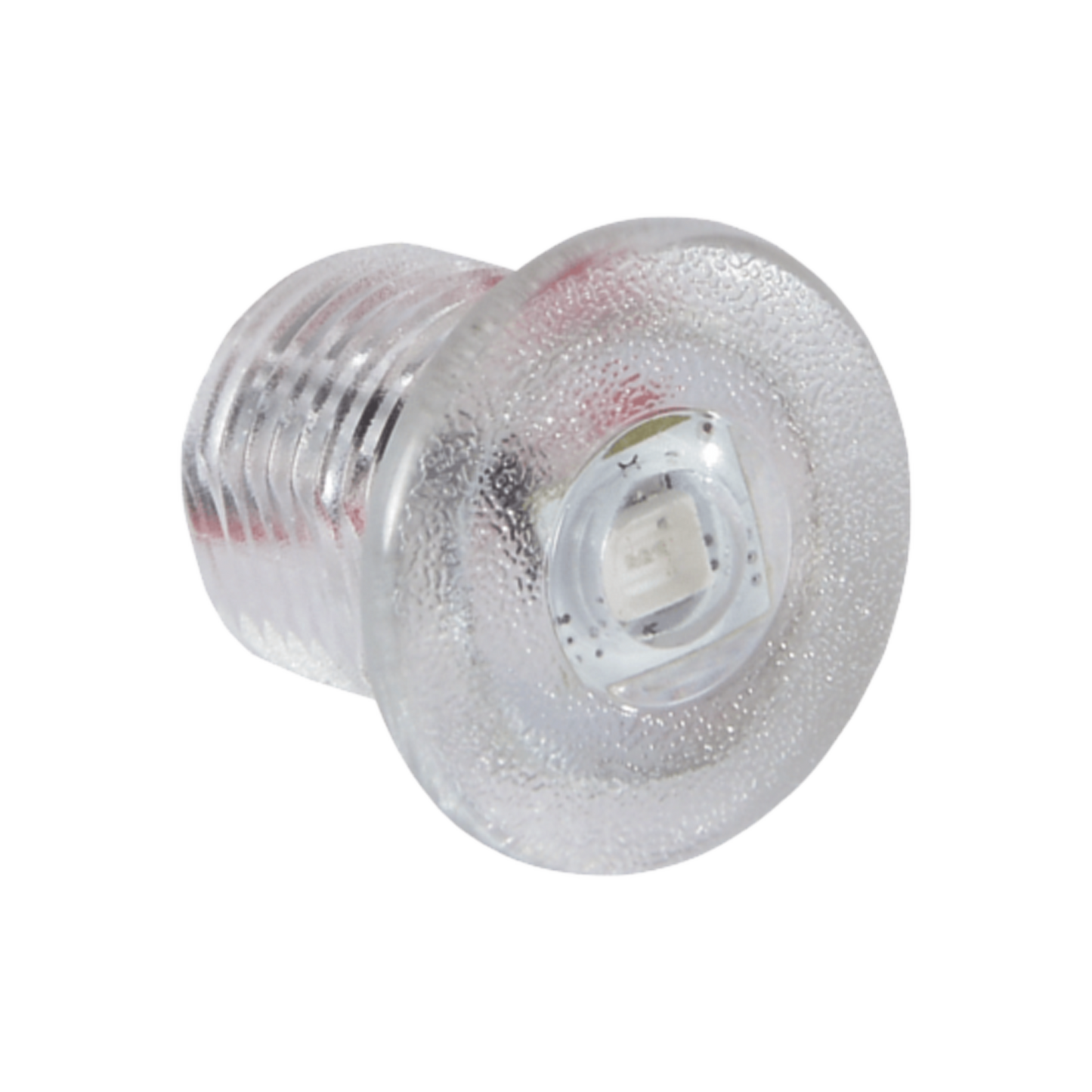 Luz led marina de cortesía serie Newt, emite luz de color rojo de 45 lúmenes, para uso exterior e interior, fabricado bajo norma de protección IP67.