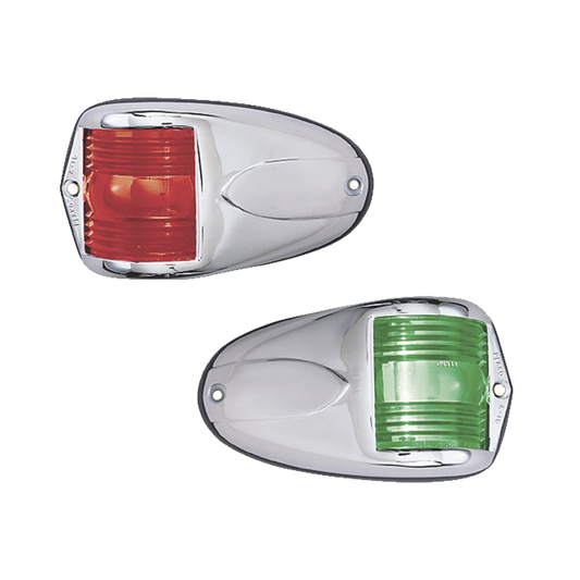 Set de Luces Laterales de Montaje Horizontal con Carcasa de Acero para Embarcaciones a Motor de Menos de 12 Metros