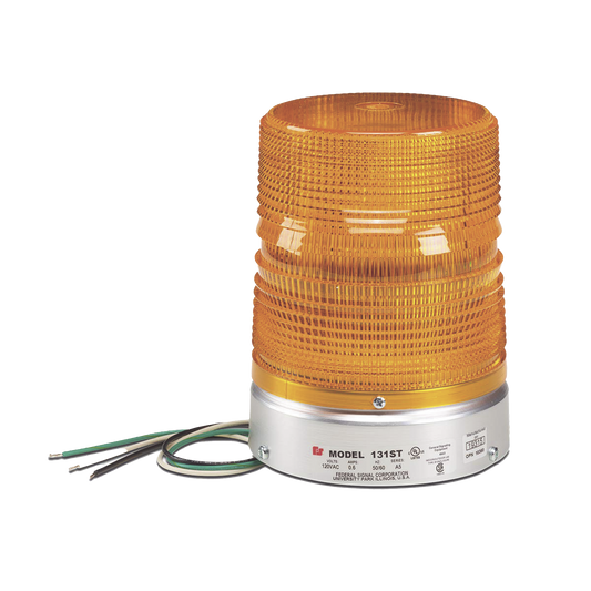 Luz de advertencia estroboscópica Starfire®, Listado por UL y cUL, Opera en 120 VAC, color Ámbar