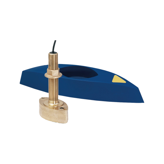 Transductor B45 / Bronce / Montaje Thru-Hull / Diseño Compacto / Deflector de Agua Aerada / Retornos de Eco Sólidos
