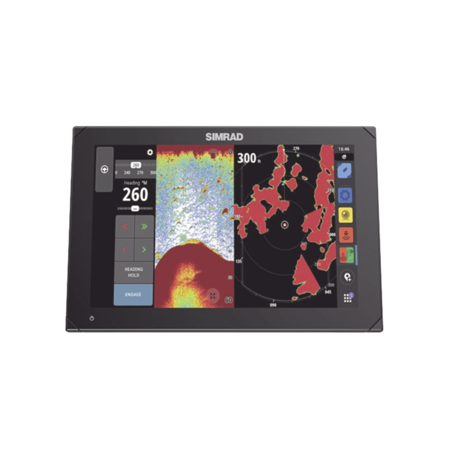 Pantalla de Navegación NSX de 12 pulgadas / SolarMAX IPS HD / Integración Total con Mercury / Compatibilidad con Radar HALO / Uso Compartido de Datos de Sonda / Conectividad Ethernet y USB / Red NMEA 2000