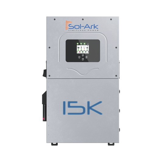 Inversor Hibrido SOL-ARK, 15 Kw, 220 Vcc, Fase Dividida, WIFI incluido, IP65, Entrada de Baterías a 48 Vcc
