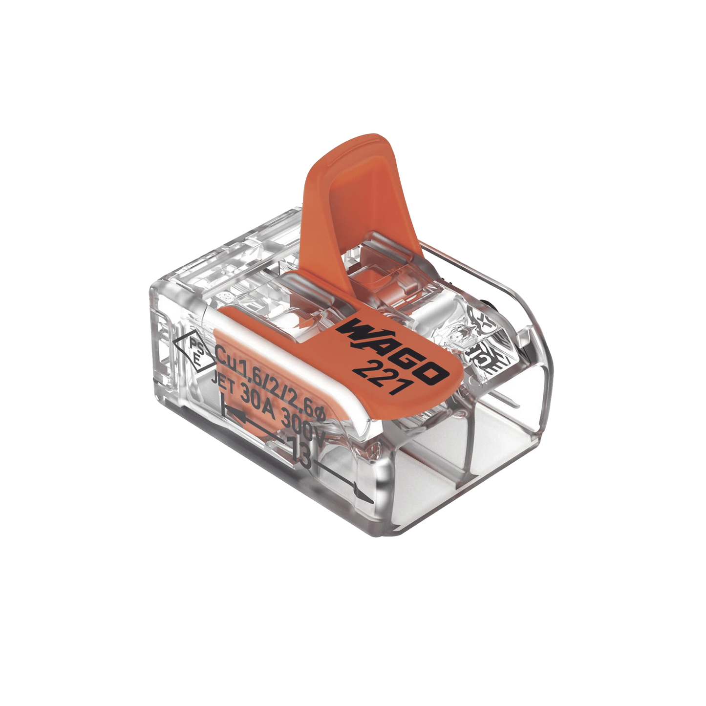 Conector de empalme compacto para todo tipo de conductores transparente 2 conectores  CAL 20 a 10