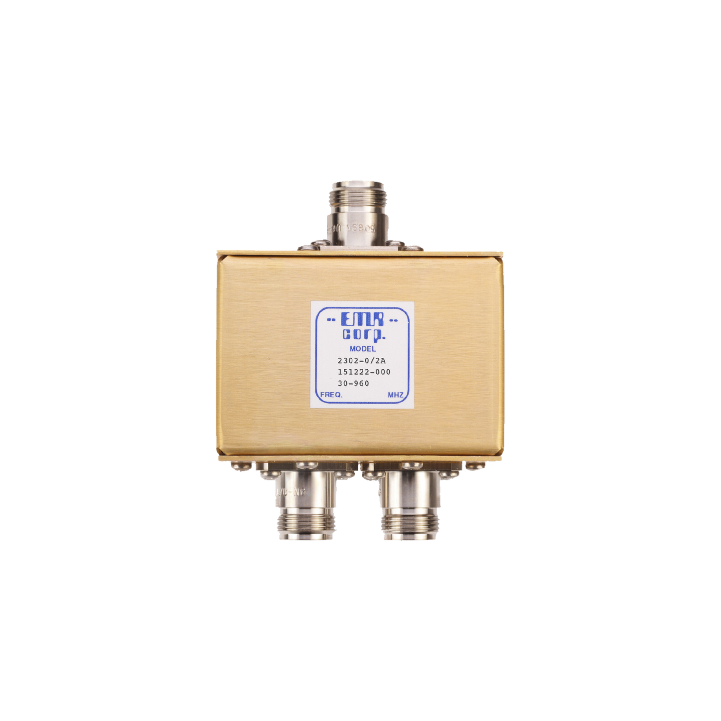 Divisor de Potencia EMR de 2 Vías, 30-960 MHz, 0.5 Watt, Conectores N Hembra.