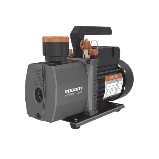 Bomba de vacío/ para aire acondicionado / 2 estados / Motor de 1/2 HP / Voltaje dual 110-220 Vca / Acople de ingreso de 1/4" x 3/8" con válvula de retención integrada