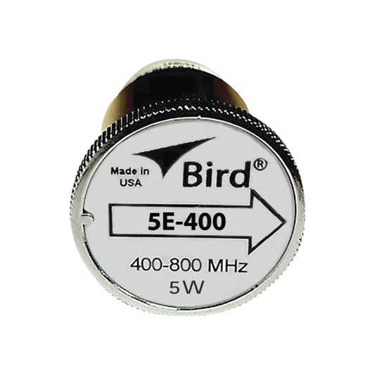 Elemento de 5 Watt en Línea 7/8" para Wattmetro BIRD 43 en Rango de Frecuencia de 400 a 800 MHz.