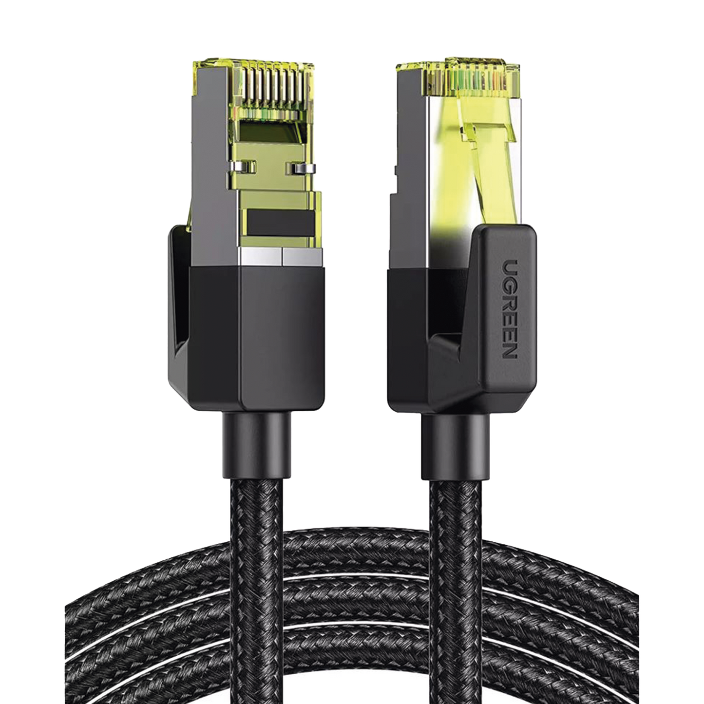 Cable Ethernet Cat7 CLASSâ? F/FTP Redondo con Malla de Nylon 2 Metros