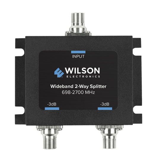 Divisor de Potencia Coaxial 2 Vías / 698-2700 MHz / 75 Ohm / Pérdida por División 3 dB / Aislamiento ≥20 dB / Conector F-hembra / Diseño Microstrip