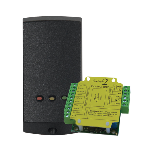 Lector de Solo Tarjetas de Proximidad (Autónomo) /Controlador Externo para Mayor Seguridad/ Programación en Segundos/ 2 Años Garantía