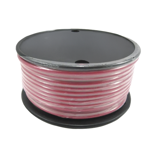 Rollo de cable grado marino calibre 14 en color rojo de 100 pies (30.48 m).