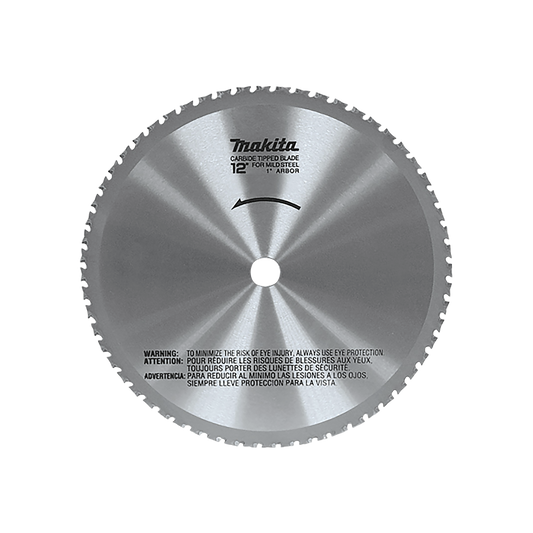 Disco de 12" de 60 Dientes con Puntas de Carburo para Cortar Metal