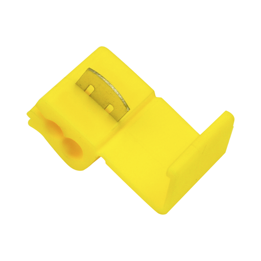 Conector rápido / 12 - 10 AWG / Amarillo / Empalme seguro y rápido sin pelar cables / Paquete de 25 piezas.