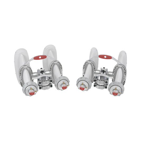 Antena Sectorial Asimétrica de 90° 4900 - 7125 MHz, 15 dBi con soporte mejorado, listas para TwisPort sin pérdida