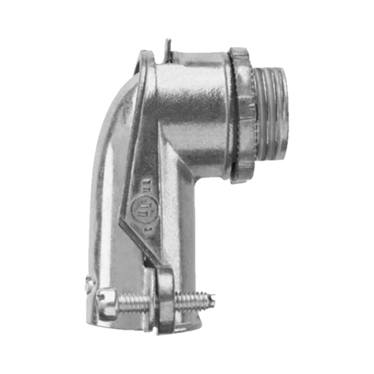 Conector curvo para tubo flexible 3/4" (19 mm)