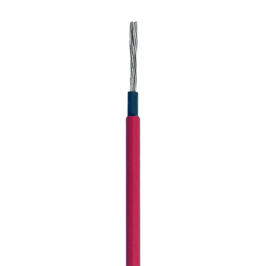 Cable Fotovoltaico Rojo / Cobre Estañado / 6 mm² (10 AWG) / 2000V / Rollo 100m / UL 4703 y TUV