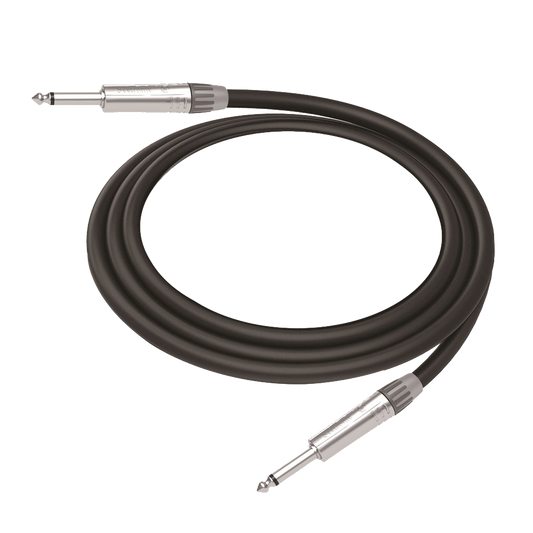 Cable de Audio | Plug 1/4 in a Plug 1/4 in Mono | Carcasa Cromada | Conectores Seetronic | Ideal para Instrumentos | Longitud 5m