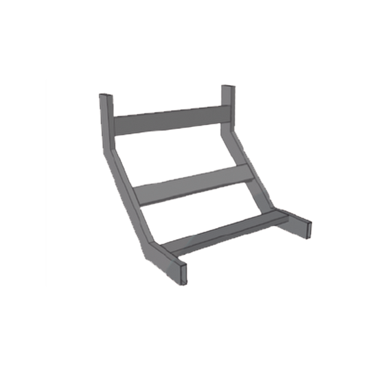 (CHCVIT1X12EPK) CURVA VERTICAL INTERIOR TUBULAR 1.5 DE PERALTE X 12 ANCHO PINT EPOx COLOR NEGRO, INCLUYE COPLes y tornilleria