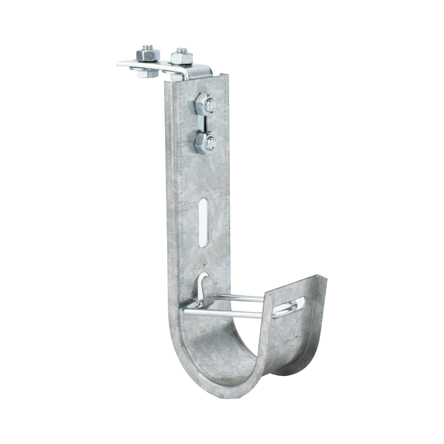 Soporte (Gancho) tipo J-Hook, hasta 28 cables Cat6, ideal para soportar cableado en los espacios de manipulación al aire, Para instalación en interior