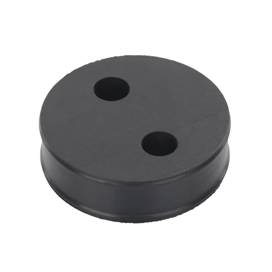 Inserto de Caucho de 4" Con Dos Orificios para Cable de 1/2 in