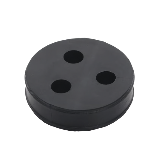 Inserto de Caucho de 4" Con Tres Orificios para Cable de 1/2 in
