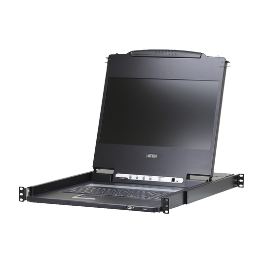 Consola LCD | HDMI, VGA, DVI, USB | Single Rail | Pantalla 17.3" | 1U de altura