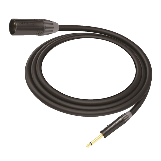 Cable de Audio | XLR 3 Polos Macho a Plug 1/4 in mono | Conector Seetronic Serie M SCMF3 - MP2X | Longitud 3m