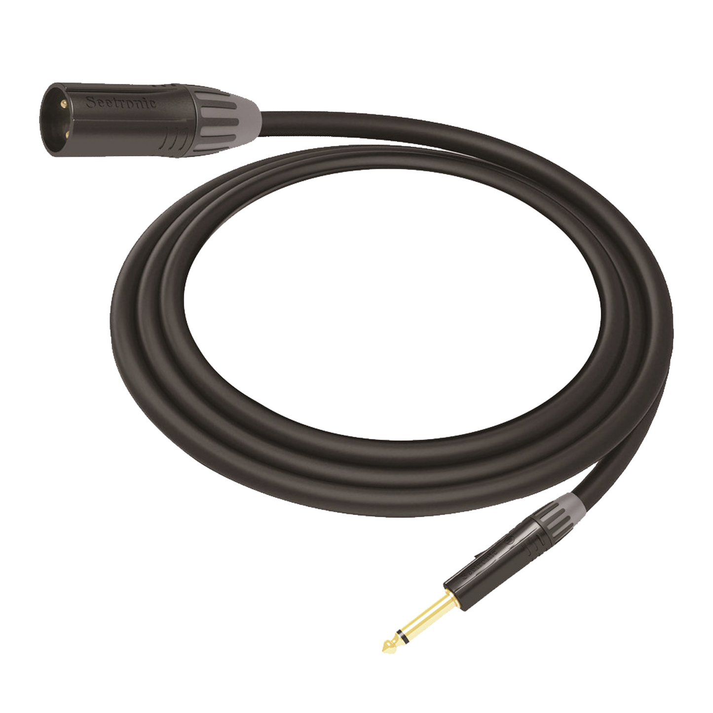 Cable de Audio | XLR 3 Polos Macho a Plug 1/4 in mono | Conector Seetronic Serie M SCMF3 - MP2X | Longitud 5m