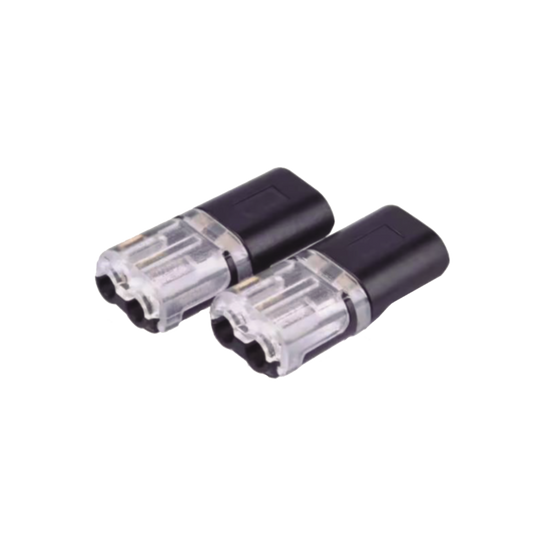 Bolsa con 25 conectores / Enchufables / Para 2 cables / compatibles en calibre 22 al 18 AWG