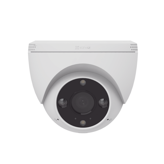 Domo IP 3 Megapíxel (2K) / Wi-Fi / Sirena y Estrobo /Audio de Dos Vías / Detección Humana y Vehiculo / Notificación Push / Audios Personalizables / Ranura Para Memoria hasta 512GB / Uso en Exterior IP67