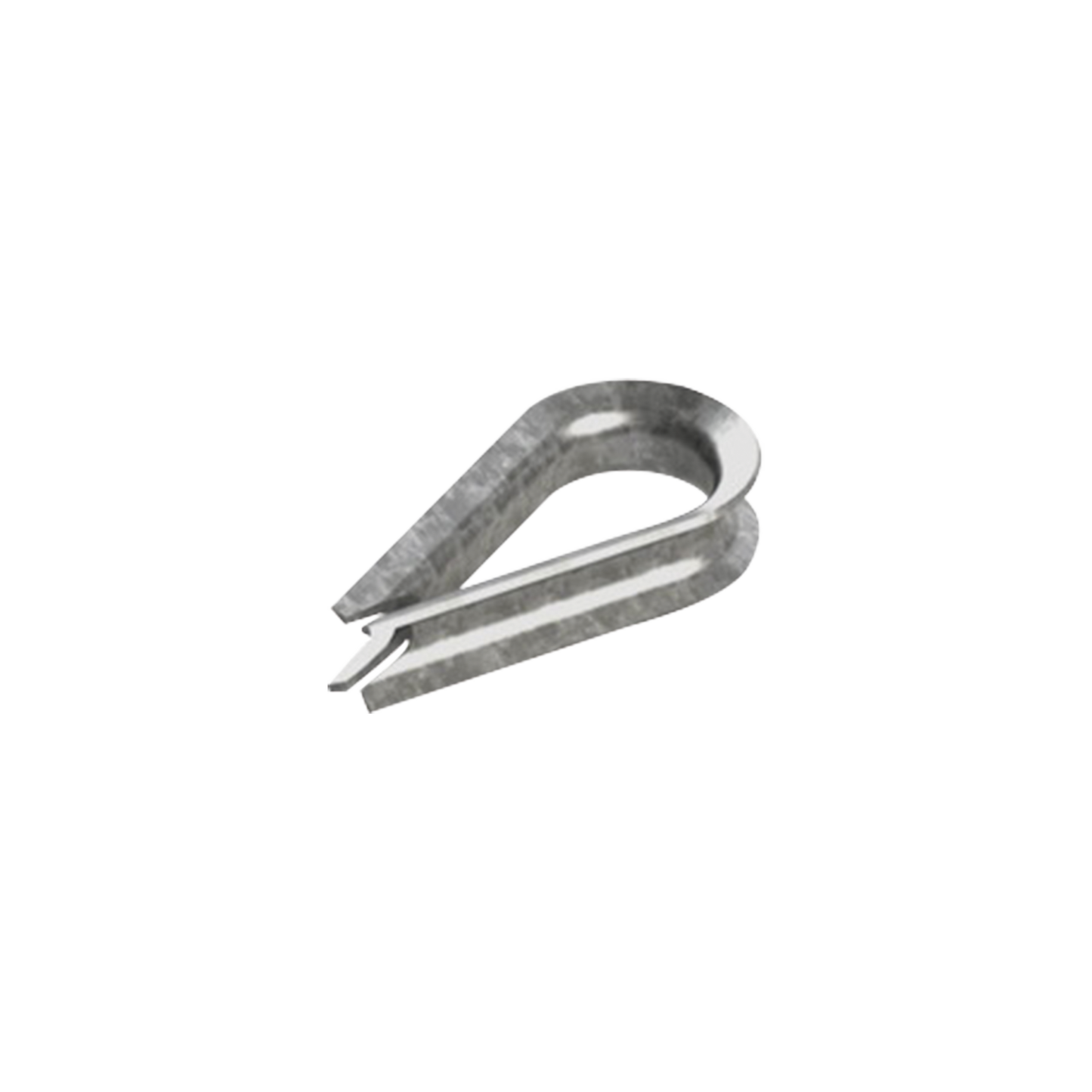 Cuello/ Guardacabo/ Rozadera para Cable de 1/4" de Acero Galv. por Inmersión.