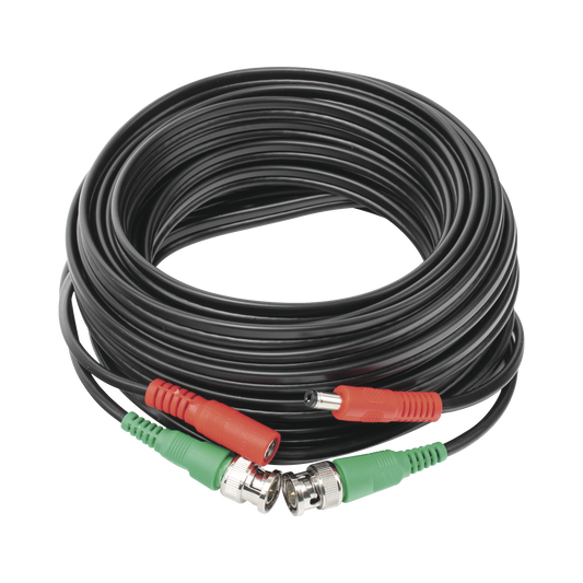 Cable coaxial ( BNC RG59 ) + Alimentación / SIAMÉS / 10 Metros / 100 % COBRE / Para Cámaras 4K / Uso interior y exterior