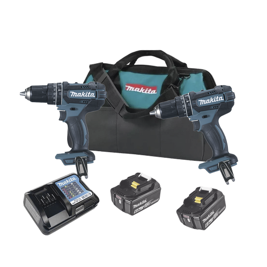 KIT (DHP482Z Rotom..+ DTW181Z Pistola Impacto) 2 Baterías de 3 AH y Cargador Estuche de Lona18V