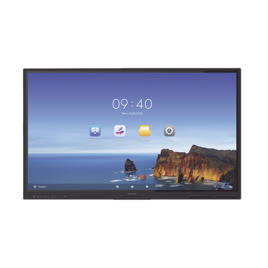 Pantalla Interactiva Touch de 65" Android 13 / Resolución 4K / Bocinas Integradas / Entradas HDMI / Incluye 2 Lápices para Escribir