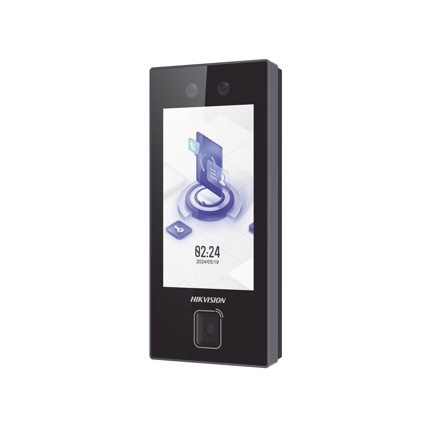 Terminal Facial Min Moe con LECTOR DE QRs FISICO Ultra Rápido y Tarjetas MIFARE / 3000 Rostros / Pantalla 4.5" / Administrable en la Nube con HikConnect Teams / Exterior IP65 / PoE / WiFi / HIK-IA