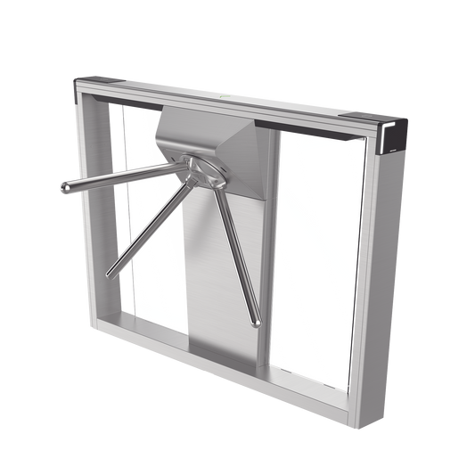 Torniquete Trípode Motorizado / Premium Diseño Slim Elegante / 10 Millones de Ciclos MCBF / Interior y Exterior / Lectores y Controlador Incluidos / LEDs indicadores