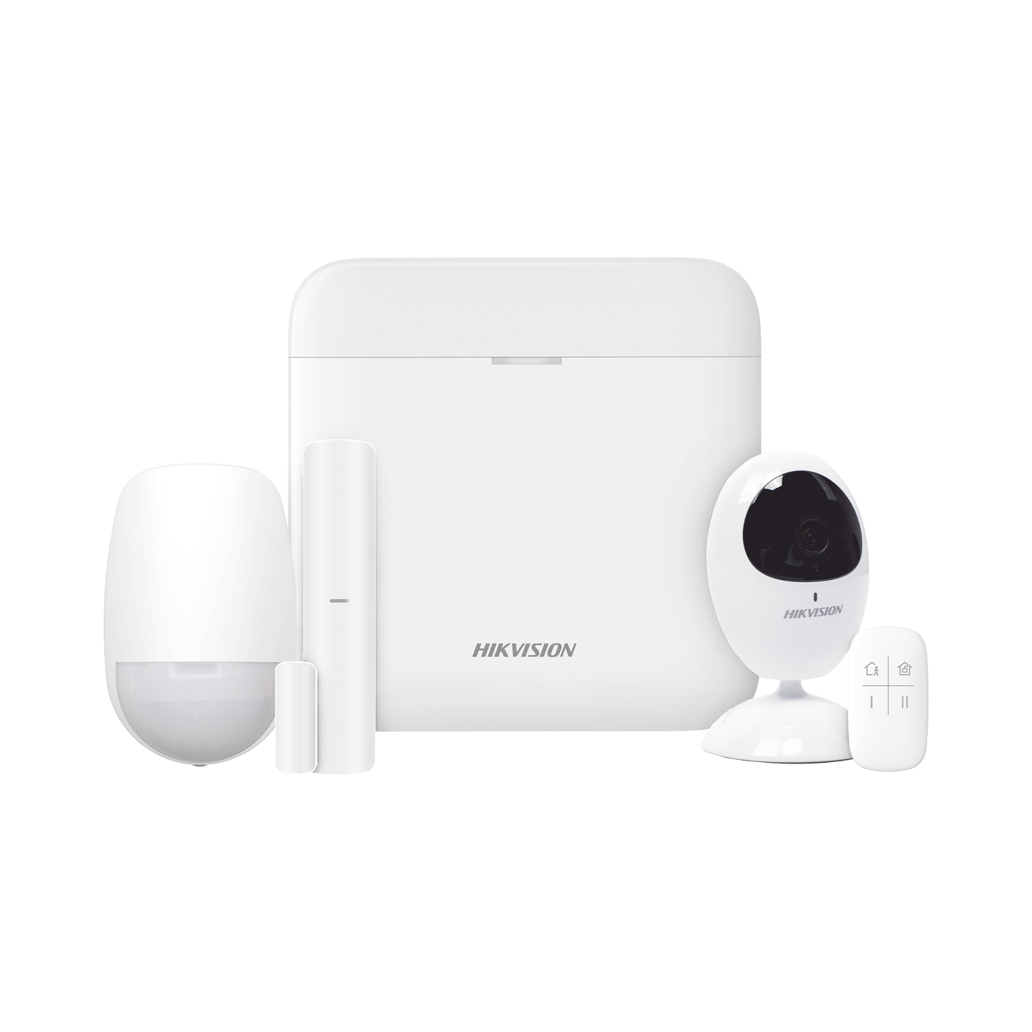 (AX PRO) KIT de Alarma AX PRO con GSM (3G/4G) / Incluye: 1 Hub / 1 Sensor PIR con Cámara / 1 Contacto Magnético / 1 Control Remoto / WiFi / Compatible con Hik-Connect P2P