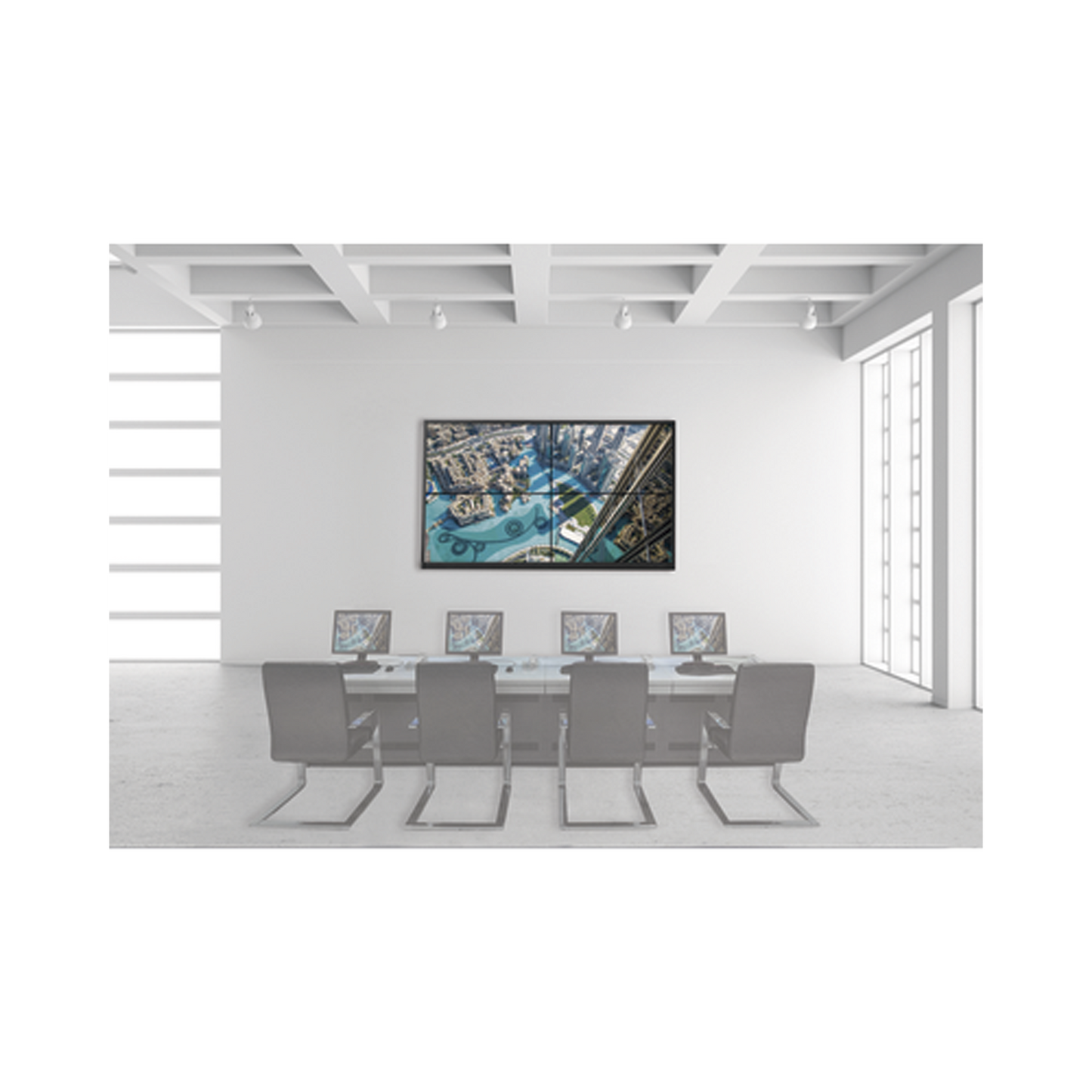 Kit Videowall 2X2 / Incluye 4 Pantallas de 46" / Decoder / Base de Pared / Accesorios de Instalación