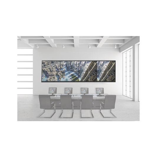 Kit Videowall 4x2 / Incluye 8 Pantallas de 55" / Decoder / Base de Pared
