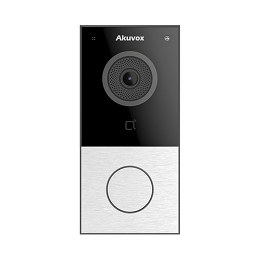 DOORBELL / WIFI / 100% en la Nube / POE / Bluetooth / NFC / Lector de Tarjetas MIFARE / Notificación en APP / Llamada Telefónica / SIP / ONVIF / IP65 / Cámara 2 MP / Botón con Iluminación / Control de 1 Puerta