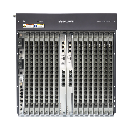 OLT GPON OptiXAccess Carrier Class con 1 tarjeta de 16 puertos GPON, 15 ranuras, 2 Fuentes de alimentación DC, 11 UR