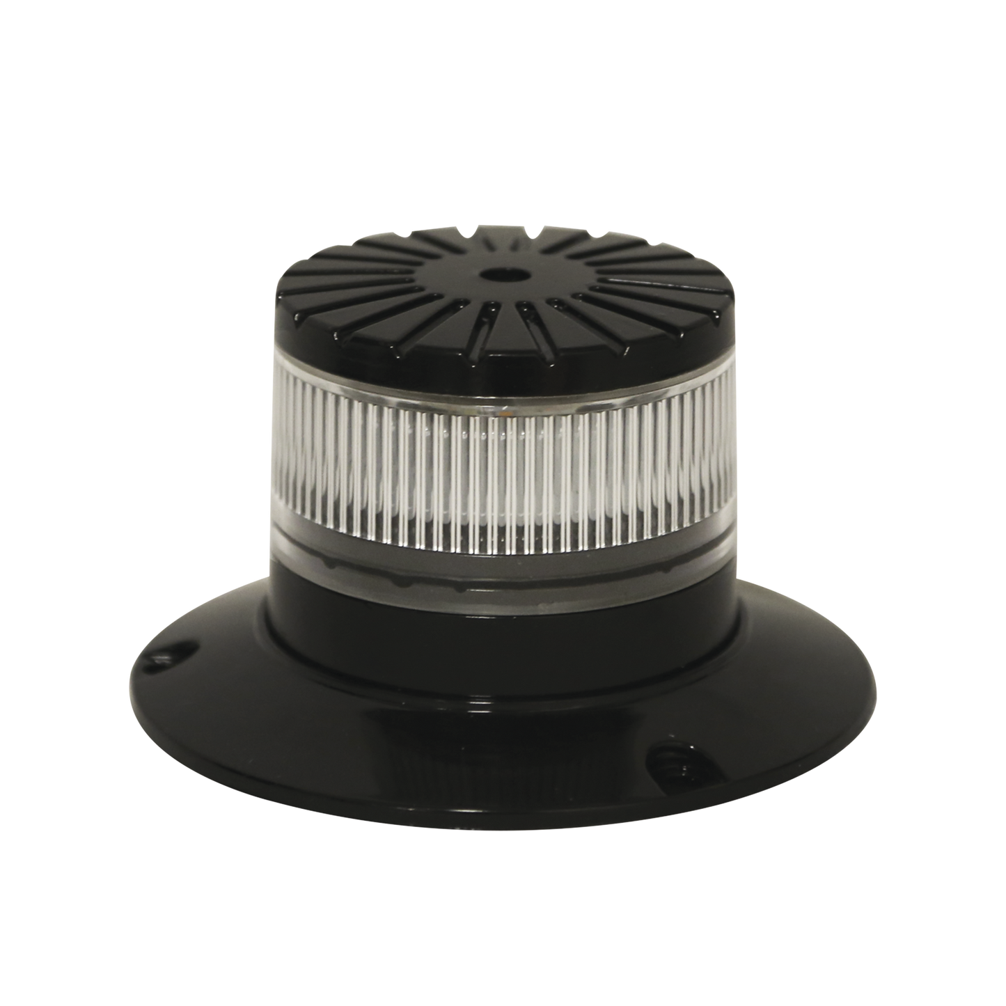 Baliza LED compacta discreta, domo claro, color Ambar