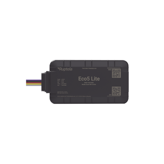 Rastreador Vehicular y Monitoreo de Flota / BLE 5.0 y GNSS / LTE CAT1 y LTE-M con Respaldo 2G / GNSS U-blox / MiKado IP54 / -20 °C a +40 °C / Acelerómetro de 3 Ejes / Suministro 9-32 V / Batería Interna