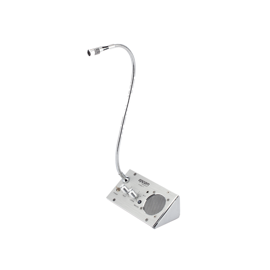 Sistema de Intercomunicación | Ideal para Ventanillas | Audio de voz de dos vías | 12V/1A 2W | Micrófono Interior + Micrófono Exterior