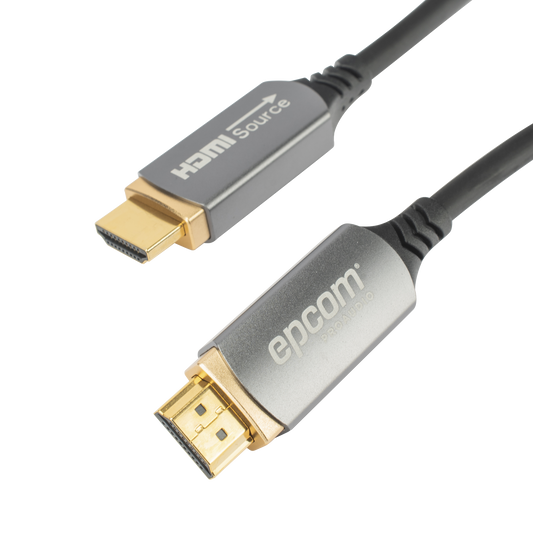 Cable HDMI de Fibra Óptica de 15m | Alta Definición | Version 2.1 | Alta velocidad 18Gbps | 8K@60Hz | HDCP 2.2 | Resistente a EMI y RFI