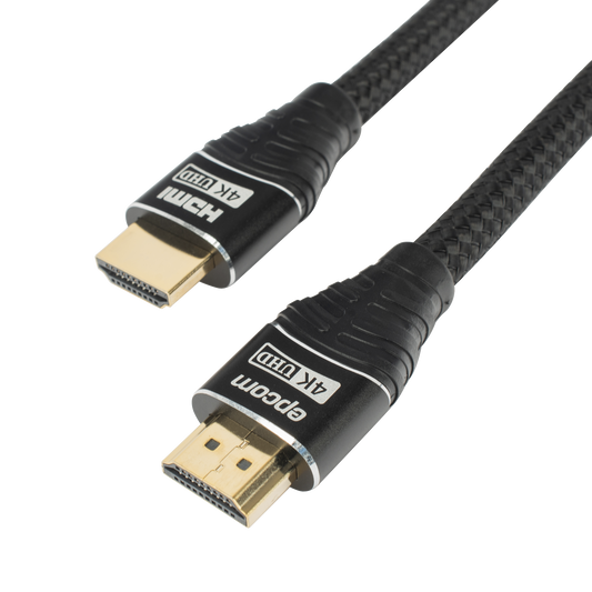 Cable HDMI de 3m | Alta Definición | Longitud | Version 2.0 | Alta velocidad 18Gbps | 4K@60Hz | Conectores Chapados en Oro | Tipo Redondo