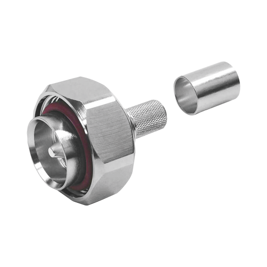 Conector DIN 7-16 Macho Plegable con Pin Cautivo para cables Tipo RG-8/U