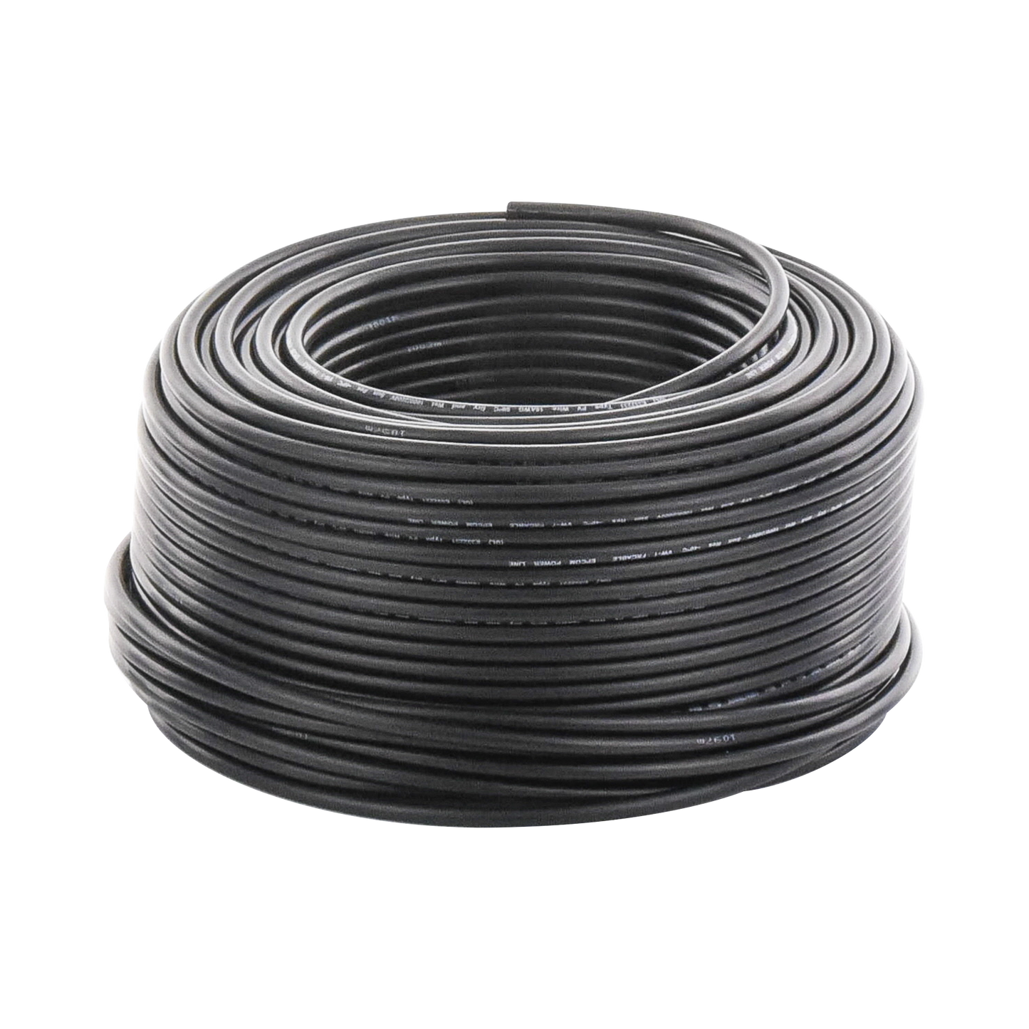 Bobina de 100 metros / Cable Fotovoltaico / Negro / Recubrimiento XLPE / 4mm² / 12 AWG / Hasta 1,800 Vcc